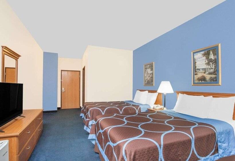 带2个双人床的标准工作室, Super 8 By Wyndham Cobleskill Ny