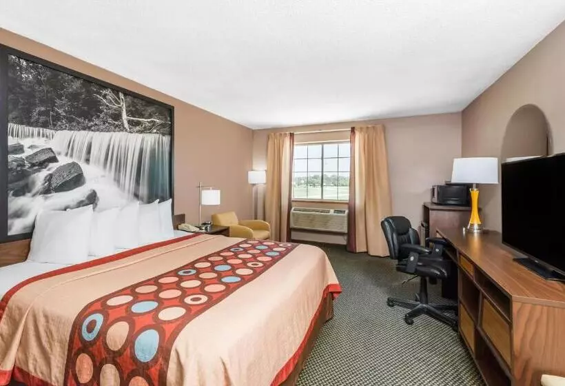 キングサイズベッドのデラックススイート, Super 8 By Wyndham Winfield Quail Ridge Area