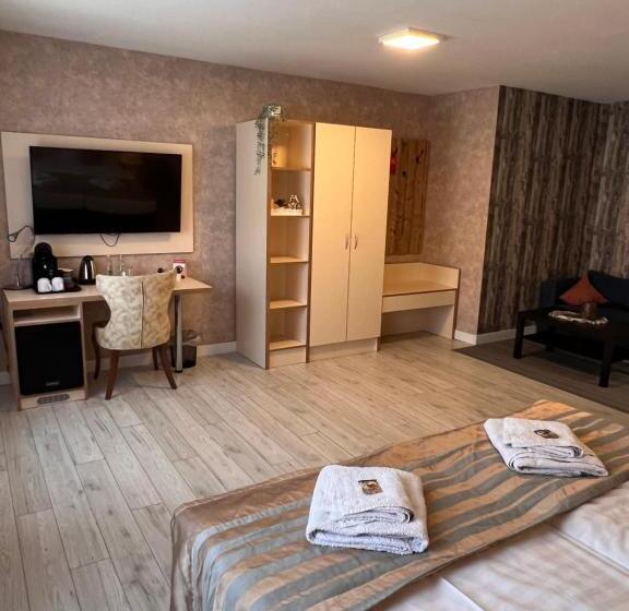 带城市景观的套间, Novel