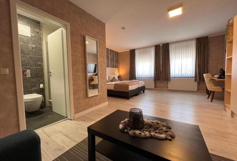 带城市景观的套间, Novel