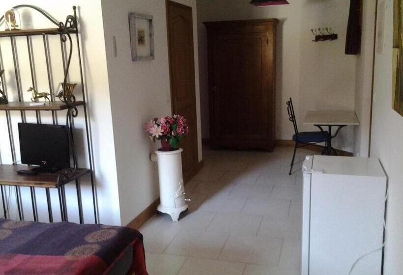 스탠다드 룸 풀장 전망, Le Mas De La Musardiere Chambres D Hotes