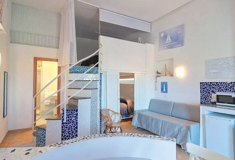 آپارتمان 1 خوابه با بالکن و چشمانداز دریا, Residence Le Terrazze