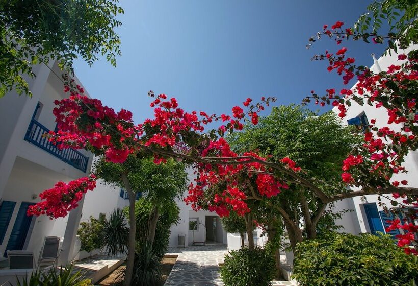 ガーデンビューのデラックストリプルルーム, Acrogiali Beachfront Hotel Mykonos