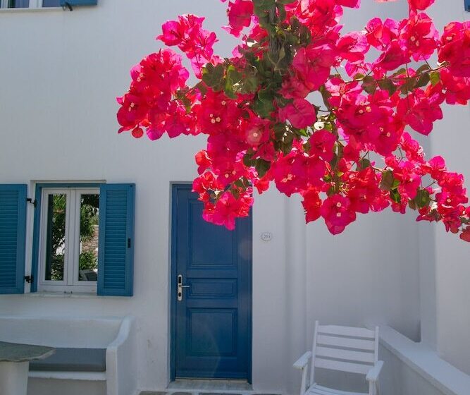 ガーデンビューのデラックストリプルルーム, Acrogiali Beachfront Hotel Mykonos