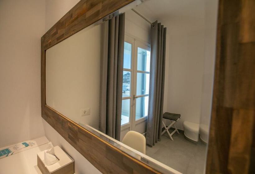 オーシャンビューのデラックストリプルルーム, Acrogiali Beachfront Hotel Mykonos