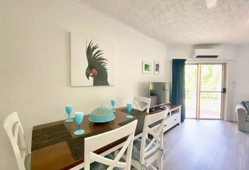 プレミアムアパートメント、1ベッドルーム 、オーシャンビュー, Cairns Beach Resort