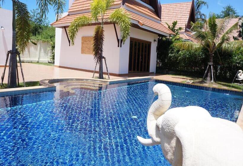 וילה דלוקס חדר שינה 1, Vip Chain Resort Pool Villa