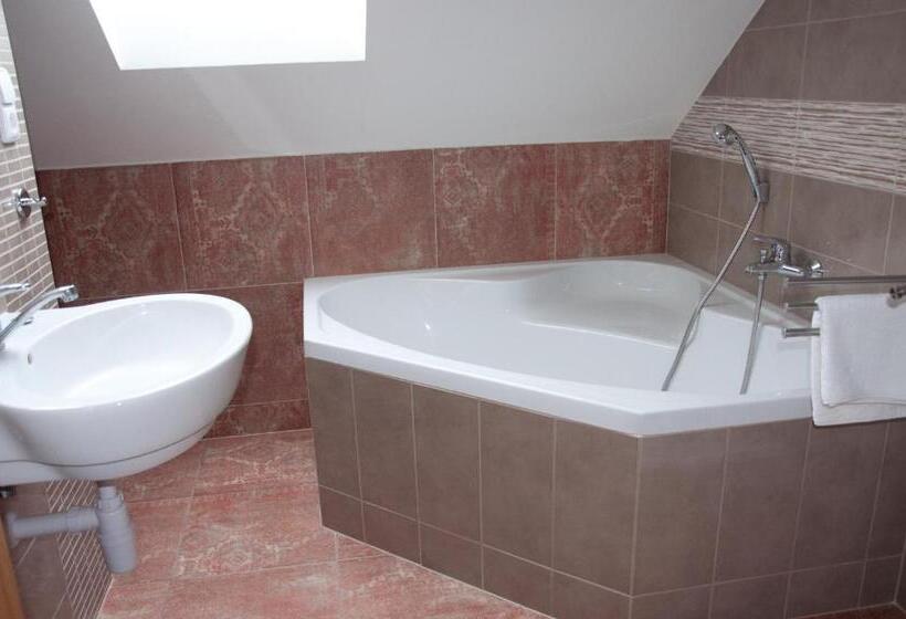 חדר סטנדרט לשלושה עם חדר אמבטיה משוף, Penzion Pohanka