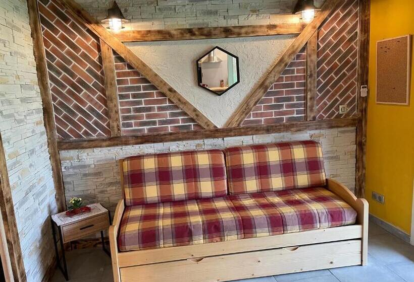 침실 1개 가든 전망 아파트, La Ferme De Montard