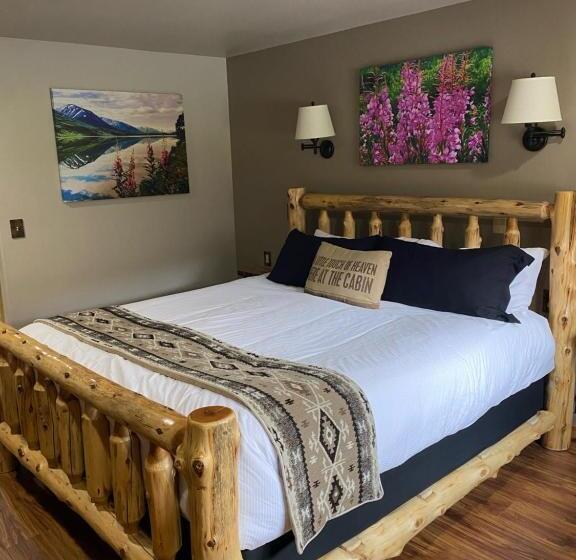 带大床的复式套间, Summit Lake Lodge