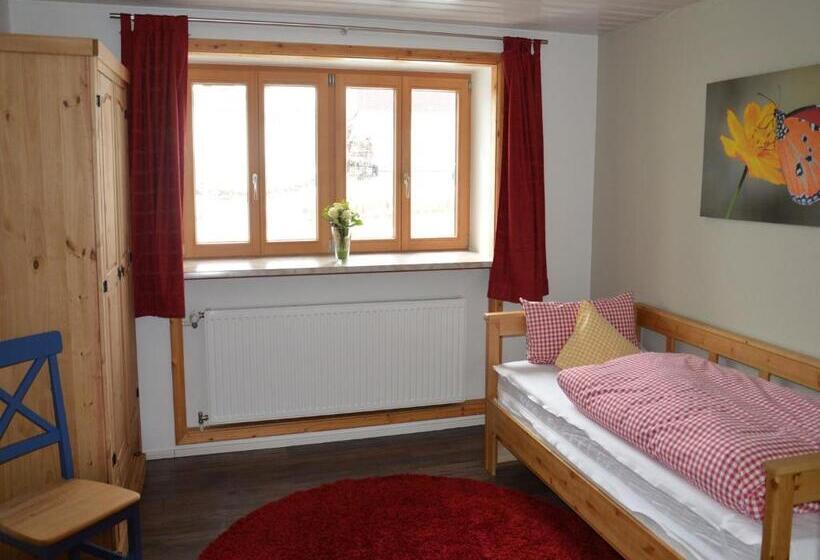 带1个卧室带花园景观的公寓, Pension Mittelallgäu