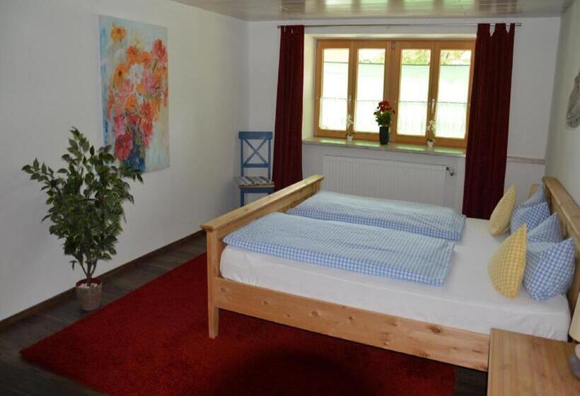 带1个卧室带花园景观的公寓, Pension Mittelallgäu