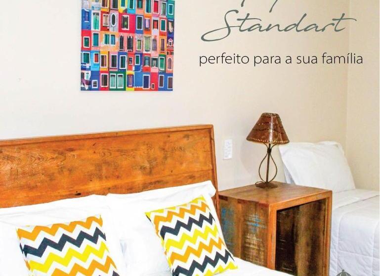 חדר סטנדרט לשלושה, Pousada Janelas Da Serra