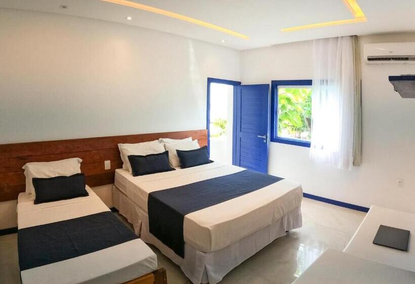 غرفة سوبيريور ثلاثية مطلّة علي البحر, Vila Gallina Pousada