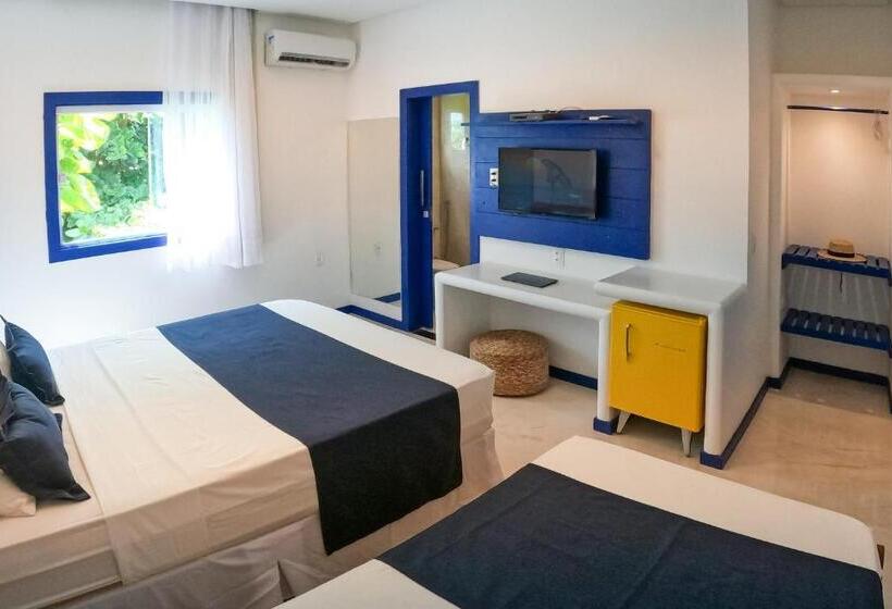 غرفة سوبيريور ثلاثية مطلّة علي البحر, Vila Gallina Pousada