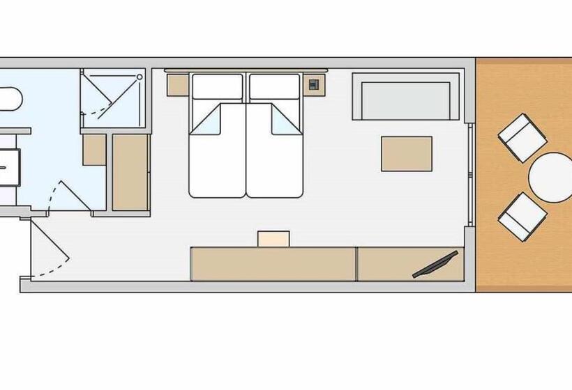 غرفة قياسية فردية, Robinson Esquinzo Playa - All Inclusive