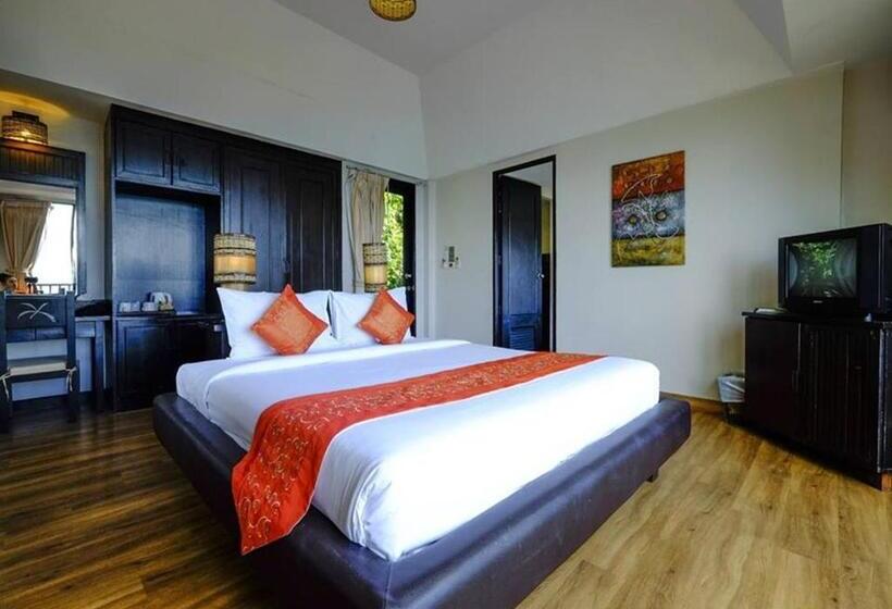 غرفة ديلوكس مطلّة علي البحر, Merit Resort Samui