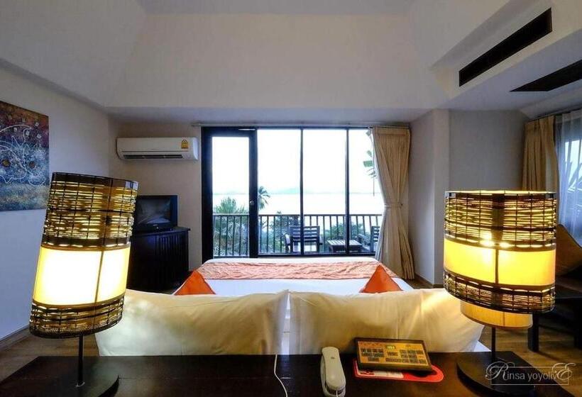 غرفة ديلوكس مطلّة علي البحر, Merit Resort Samui