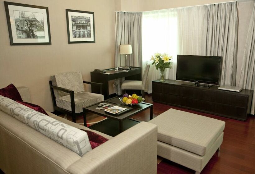 Apartament Deluxe 1 Sypialnia, Somerset Olympic Tower Tianjin
