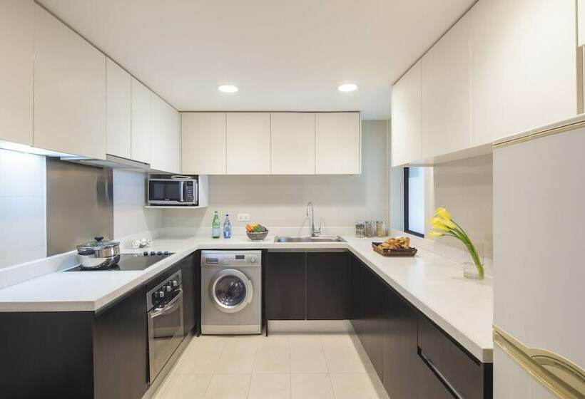 Apartament Deluxe 1 Sypialnia, Somerset Olympic Tower Tianjin