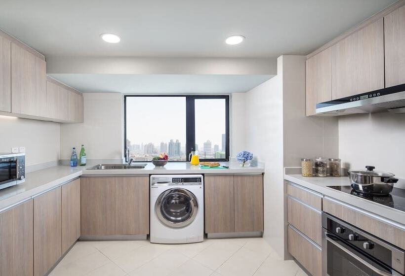 Apartament Executive 3 Sypialnie, Somerset Olympic Tower Tianjin