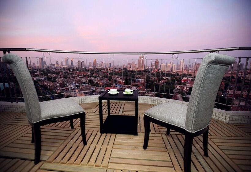 Apartament Deluxe 3 Sypialnie, Somerset Olympic Tower Tianjin