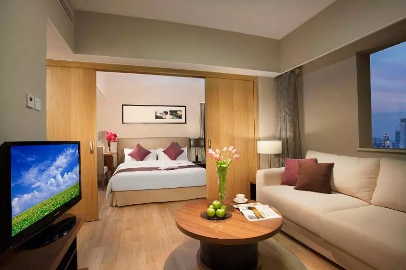Deluxe-huoneisto 1 Makuuhuone, Somerset Olympic Tower Tianjin