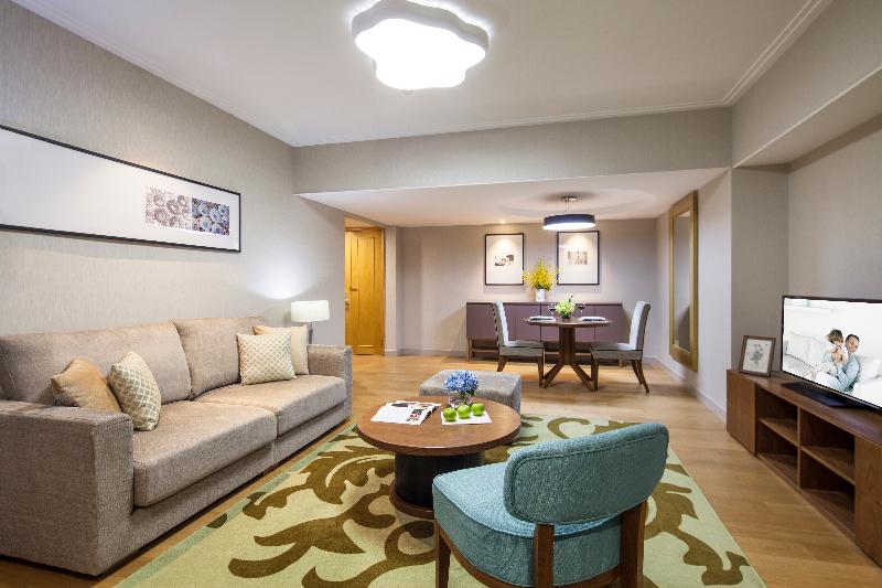 Apartament Deluxe 2 Sypialnie, Somerset Olympic Tower Tianjin