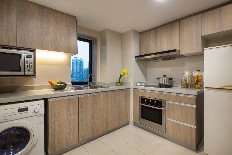 Apartament Deluxe 2 Sypialnie, Somerset Olympic Tower Tianjin