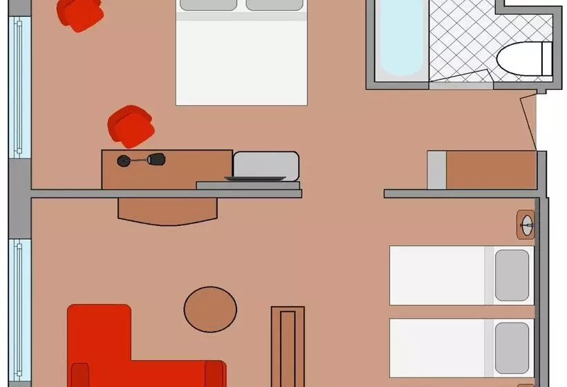 スイート（家族用）, Ramada By Wyndham Amsterdam Airport Schiphol