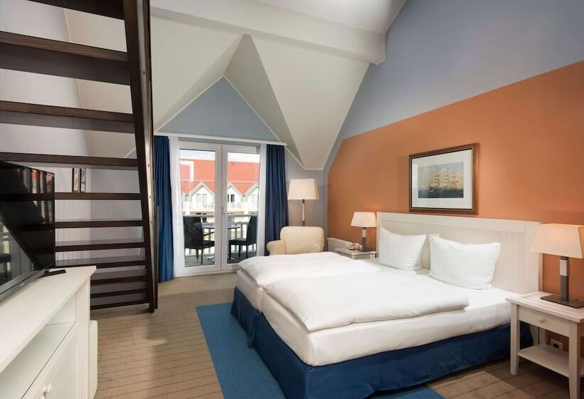 סוויטת ג'וניור עם מרפסת, Precise Resort Hafendorf Rheinsberg