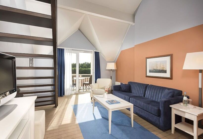 סוויטת ג'וניור עם מרפסת, Precise Resort Hafendorf Rheinsberg