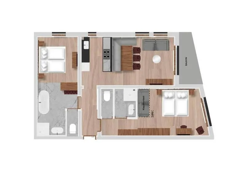آپارتمان 2 خوابه, Hofgut Apartment & Lifestyle Resort Wagrain