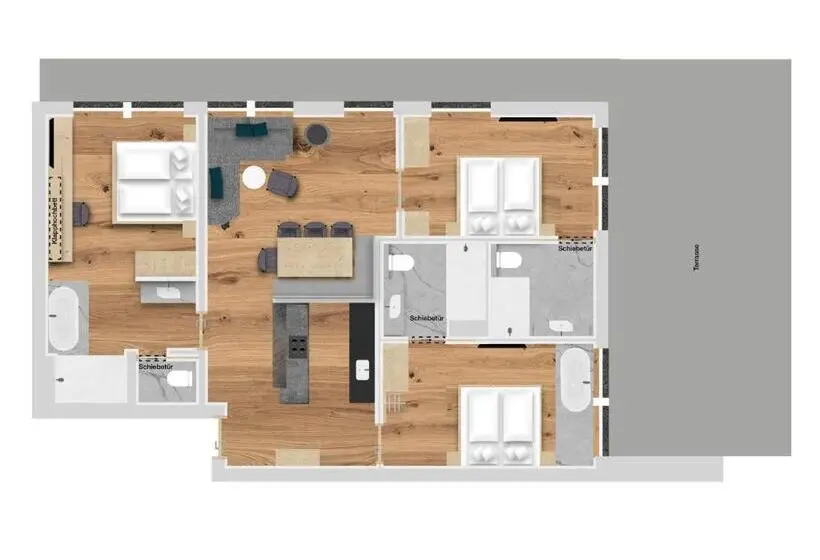 1 Bedroom Penthouse Apartment, Hofgut Apartment & Lifestyle Resort Wagrain