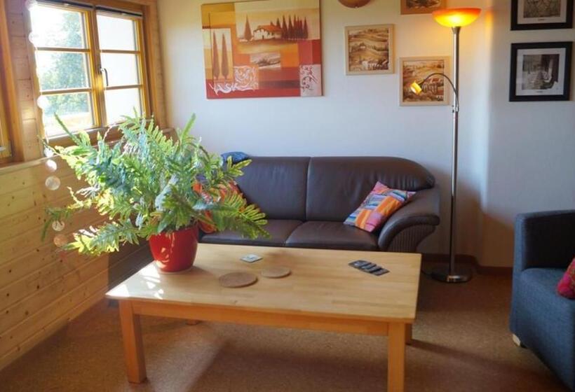 バルコニー付きデラックスルーム, ökopension Villa Weissig