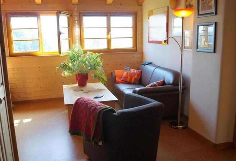 バルコニー付きデラックスルーム, ökopension Villa Weissig