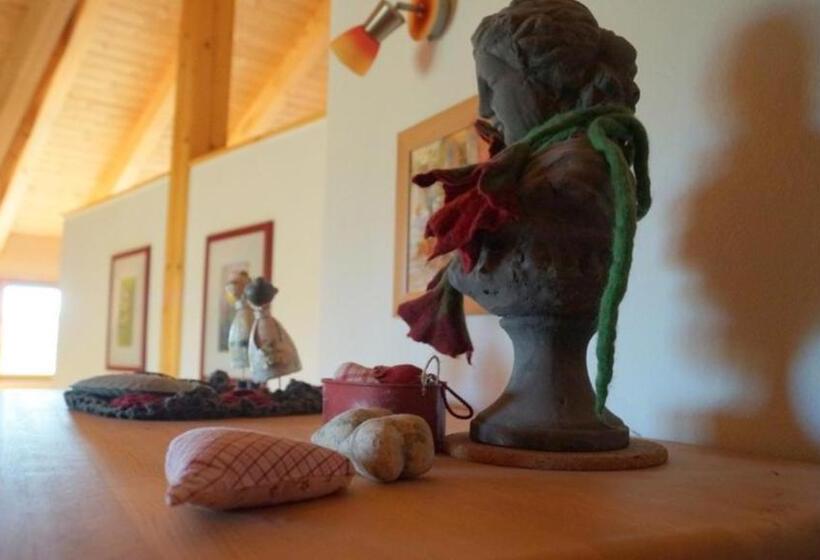 バルコニー付きデラックスルーム, ökopension Villa Weissig