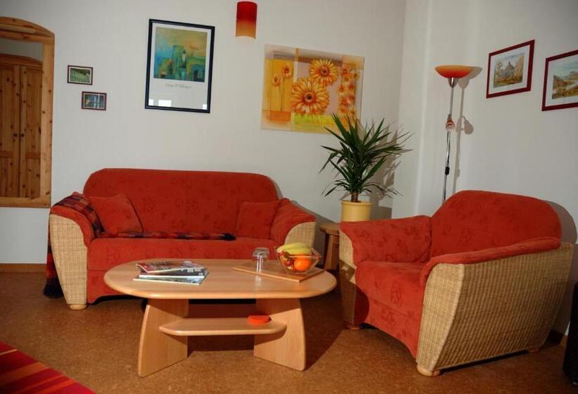 标准间带阳台, ökopension Villa Weissig