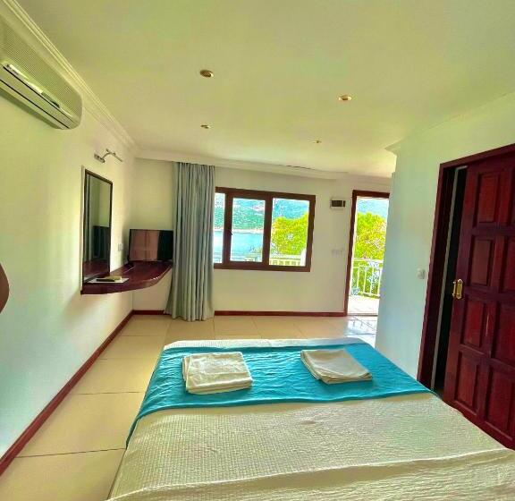 חדר דלוקס עם מרפסת נוף לים, Korsanada