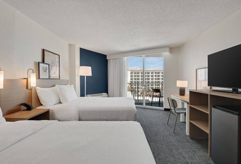 Номер Стандарт 2 Двуспальные Кровати, Spark By Hilton Ormond Beach Oceanfront