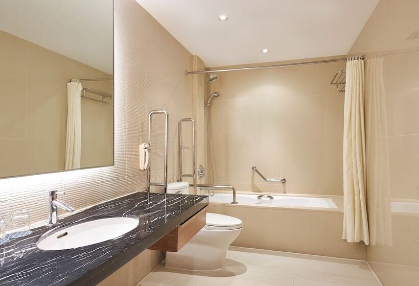 스탠다드 룸 더블 침대 2개, Four Points By Sheraton Shanghai, Daning