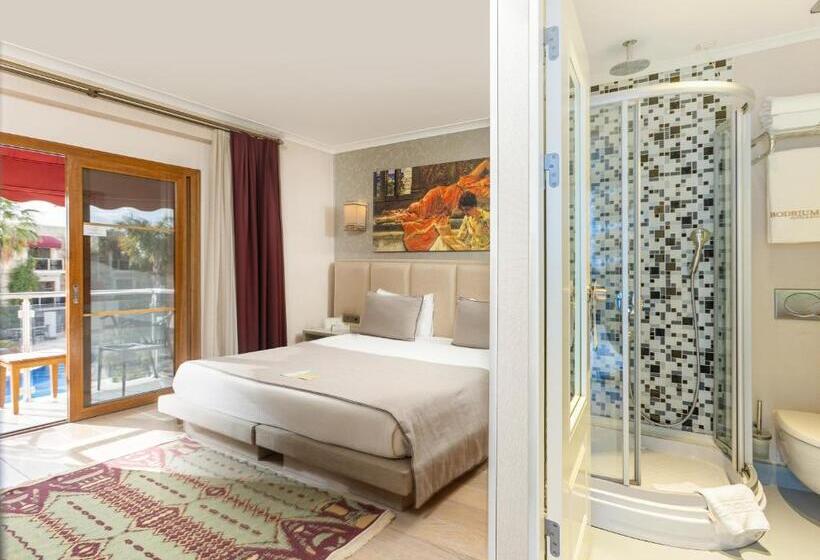 غرفة فردية  مطلة على حمام السباحة, Bodrium Hotel & Spa