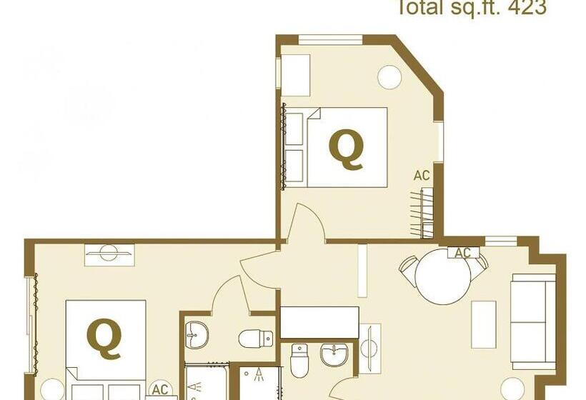 بنجلو قياسى غرفتين نوم, Bungalow Beach Resort