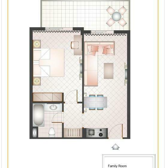 패밀리 룸 가든 전망, Sunshine Rhodes