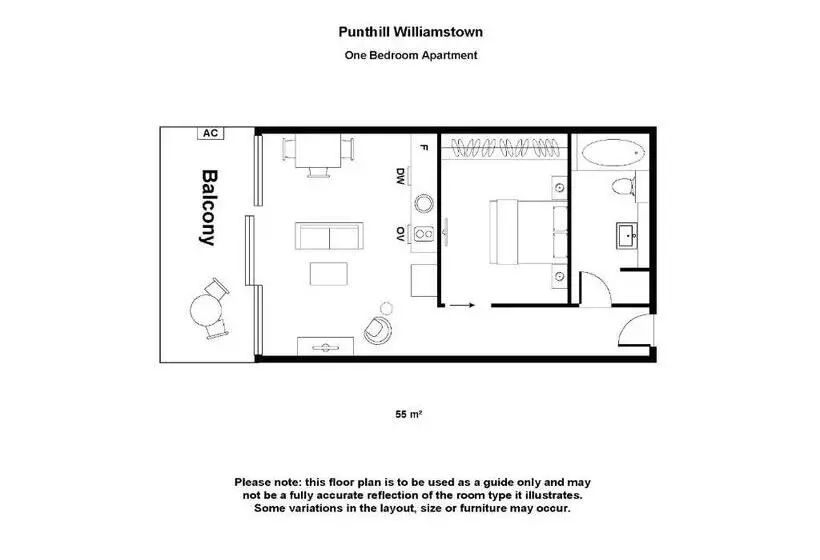 １ベッドルームアパートメント, Punthill Williamstown
