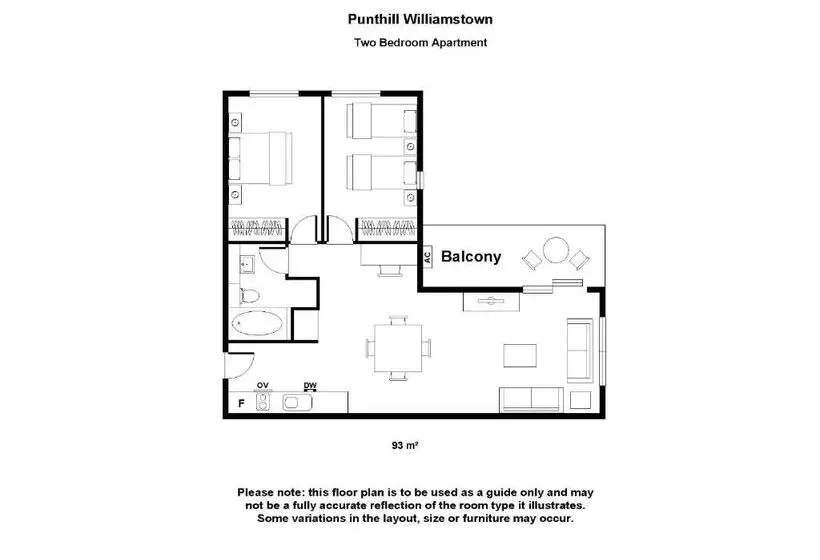２ベッドルームアパートメント, Punthill Williamstown