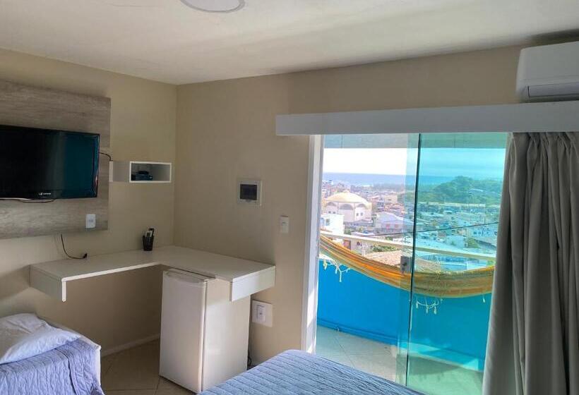 اتاق استاندارد چهارنفره با بالکن, Pousada Mirante Da Prainha