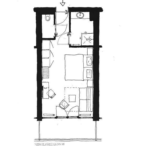 استودیو استاندارد با بالکن, Apart & Suiten Hotel Weiden