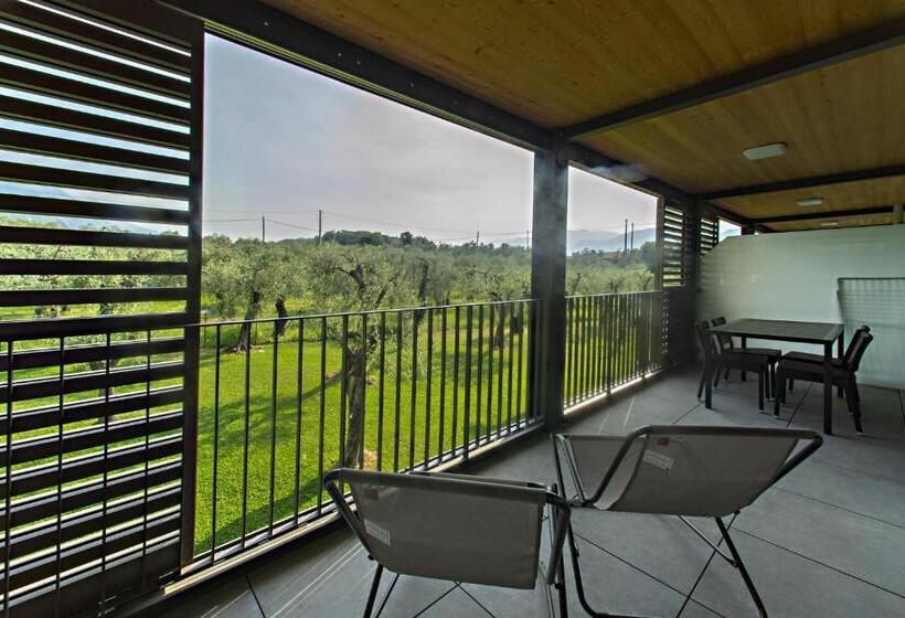 庭の見える1ベッドルームアパートメント, Residence Malcesine Active&family