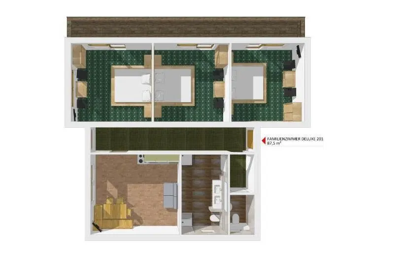 Habitació Familiar Deluxe, Adamerhof